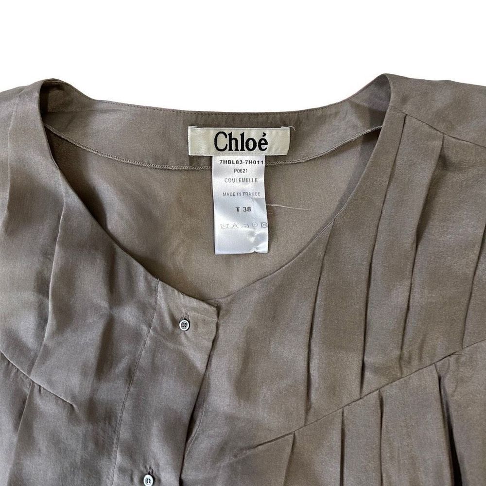 Chloé Silk Button-Up Top  - Picture 2 of 4